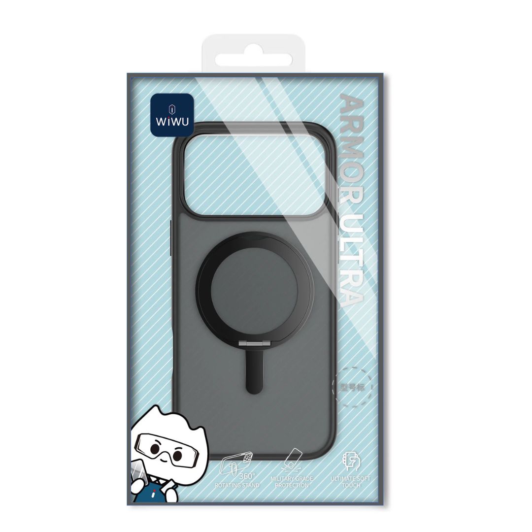 Case WIWU Armor Ultra iPhone 17 Pro MagSafe Soporte 360°
