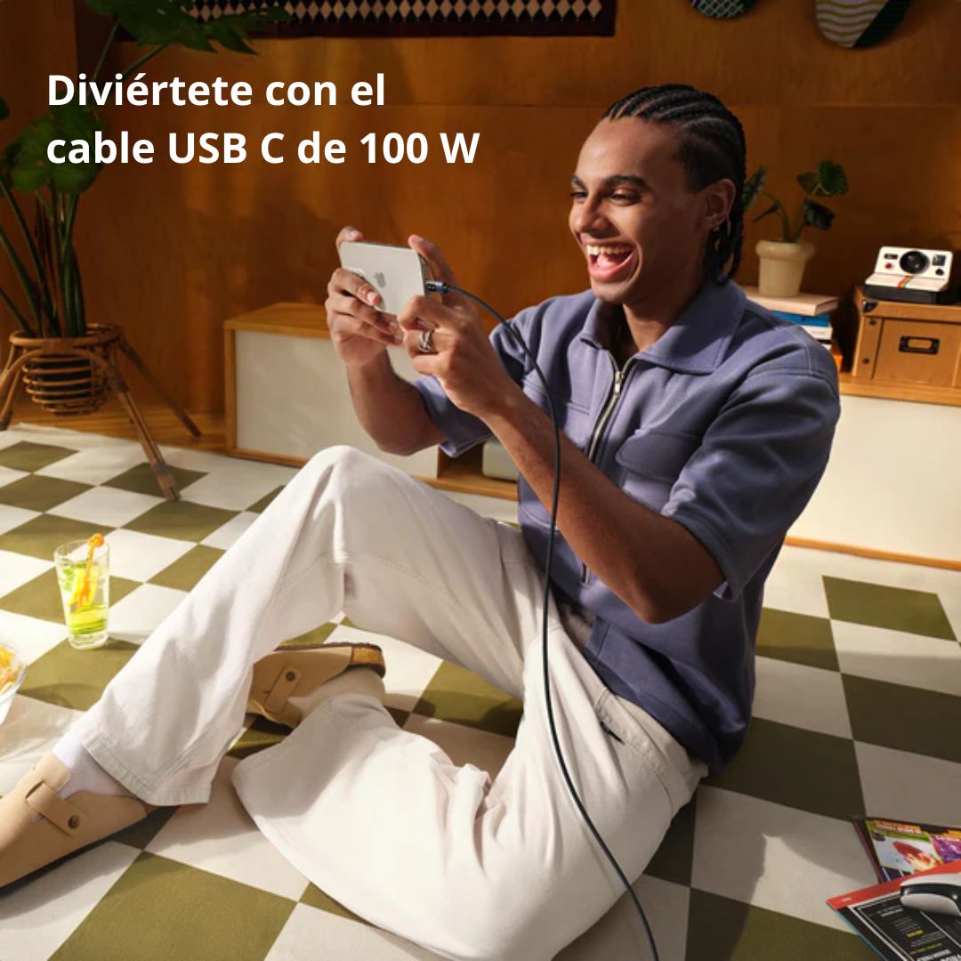 Cable USB-C a USB-C UGREEN 100W PD Carga Rápida con Pantalla LED 1 Metro L509