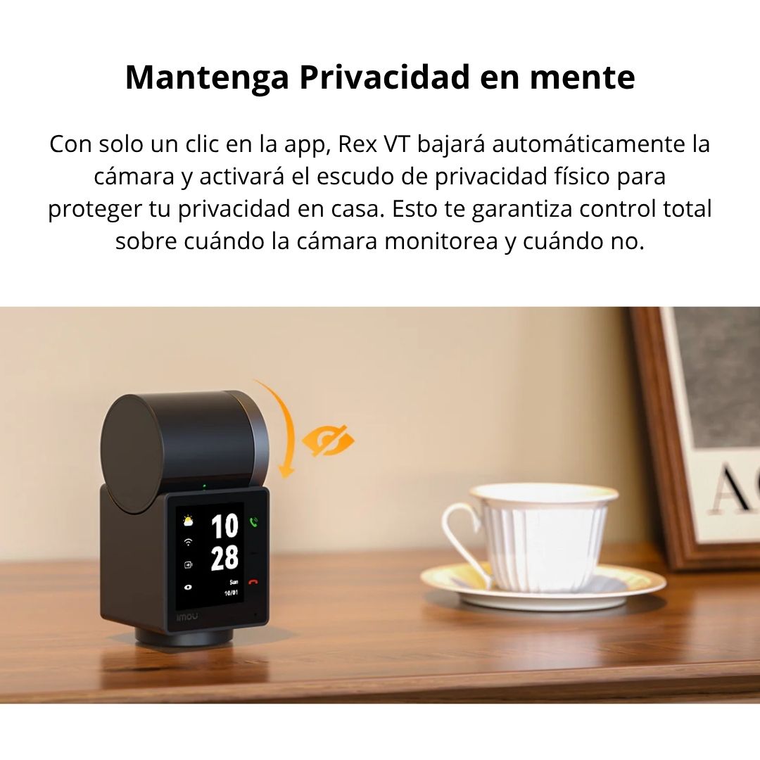 Cámara de Seguridad WiFi IMOU Rex VT 3K 5MP 360° con Videollamada y Audio Bidireccional