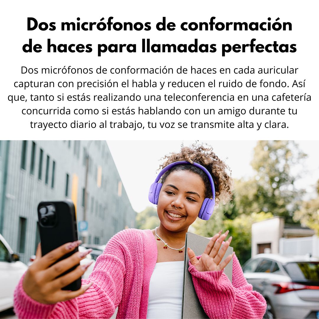 Audífonos Bluetooth JBL Tune 530BT 76h Pure Bass Multipunto