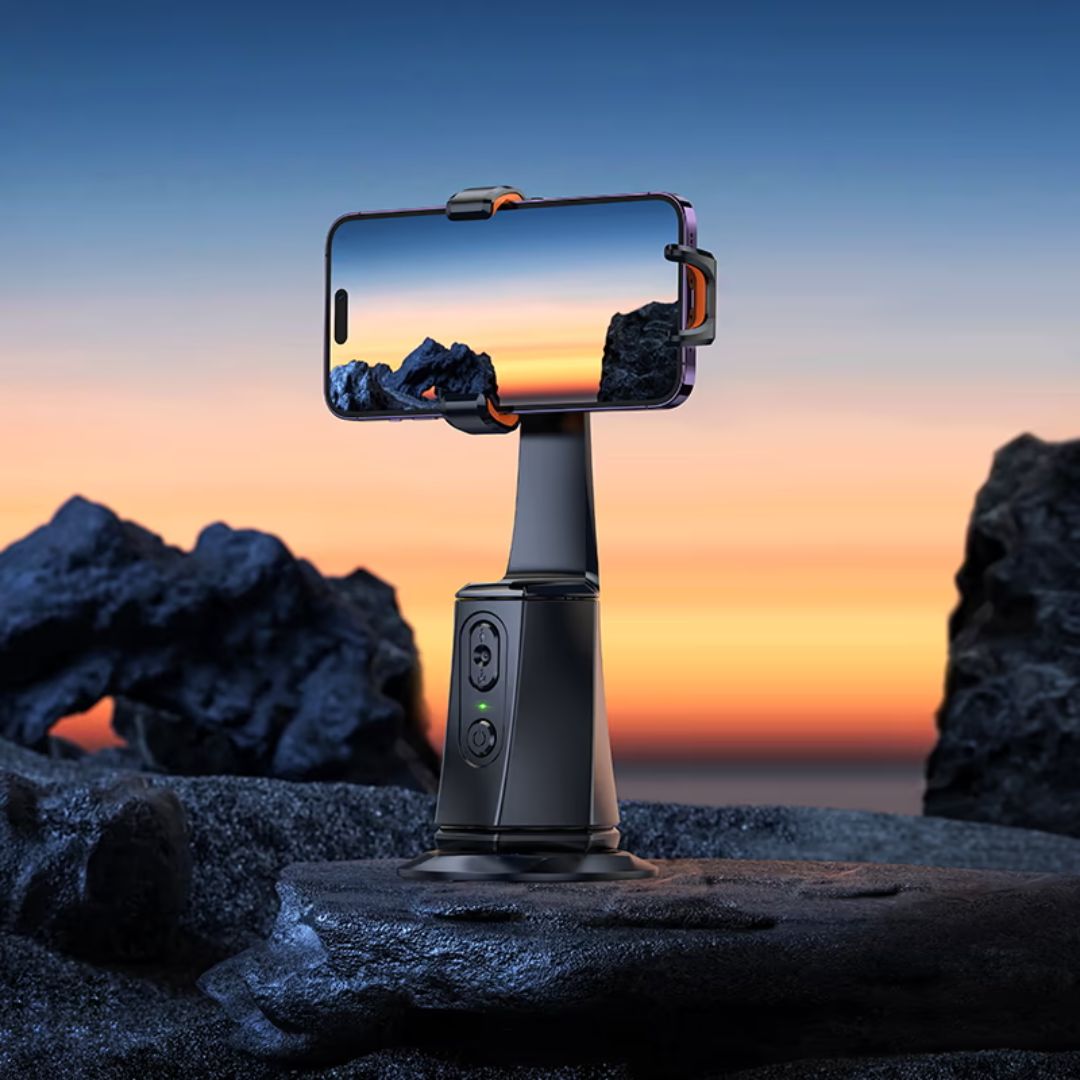Soporte Inteligente Hoco K26 para Celular con Seguimiento Facial 360° y Gestos