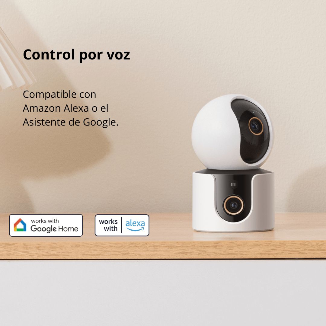 Cámara WiFi Xiaomi C300 Dual Doble Lente 3MP IA WiFi 6 y Audio Bidireccional