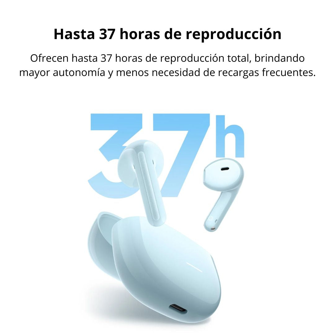 Audífonos Bluetooth Redmi Buds 8 Active Semi In Ear Micrófono IA y Batería 37 Horas