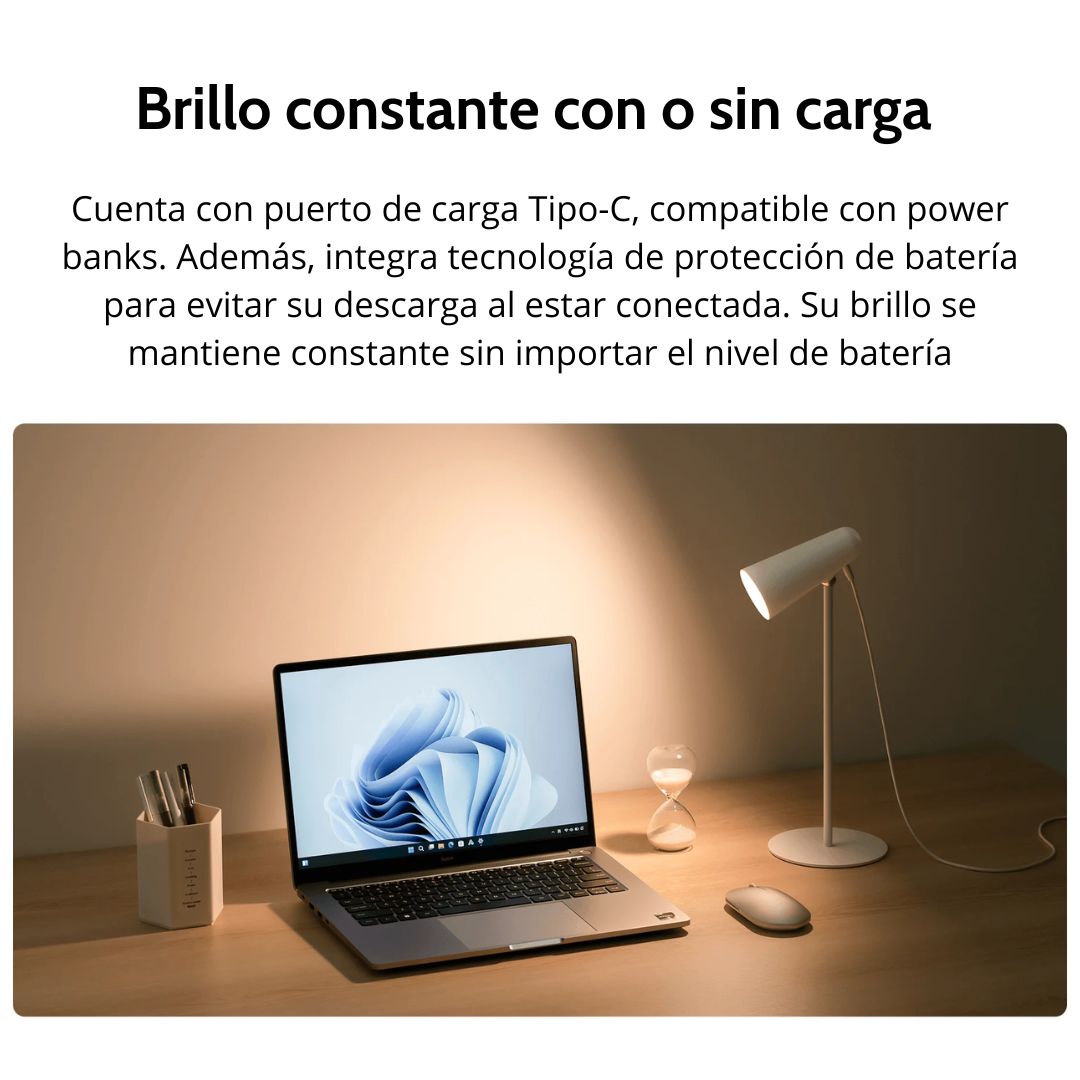 Lámpara Xiaomi Recargable 3 en 1 Escritorio Clip Linterna