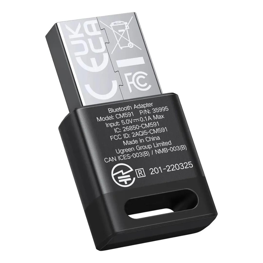 Adaptador Bluetooth 5.4 UGREEN CM748 USB para PC con Alcance de 20 m