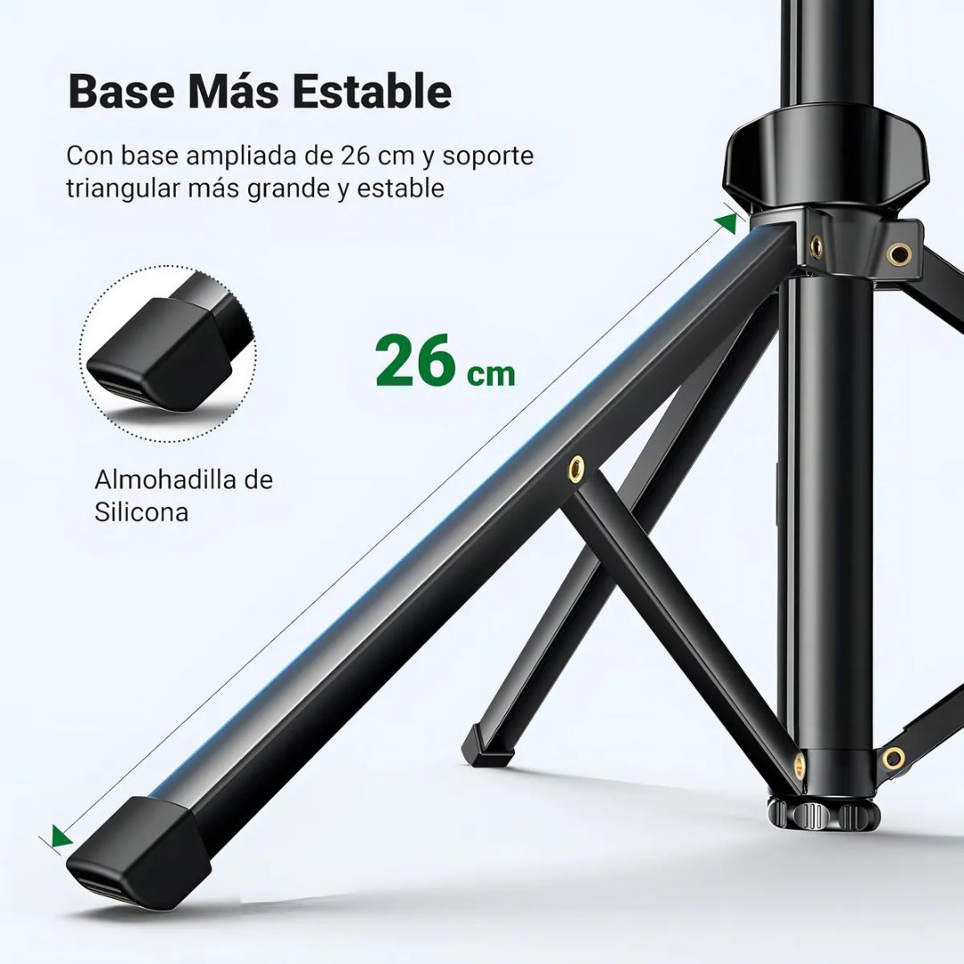 Trípode Selfie UGREEN LP680 de 1.8 m con Control Bluetooth para Celular y Streaming