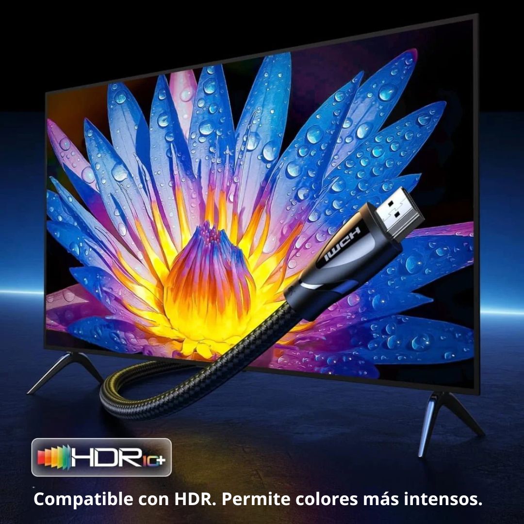 Cable HDMI UGREEN HD140 5m 8K 60Hz 4K 120Hz HDMI 2.1 48Gbps para TV PS5 y Proyector