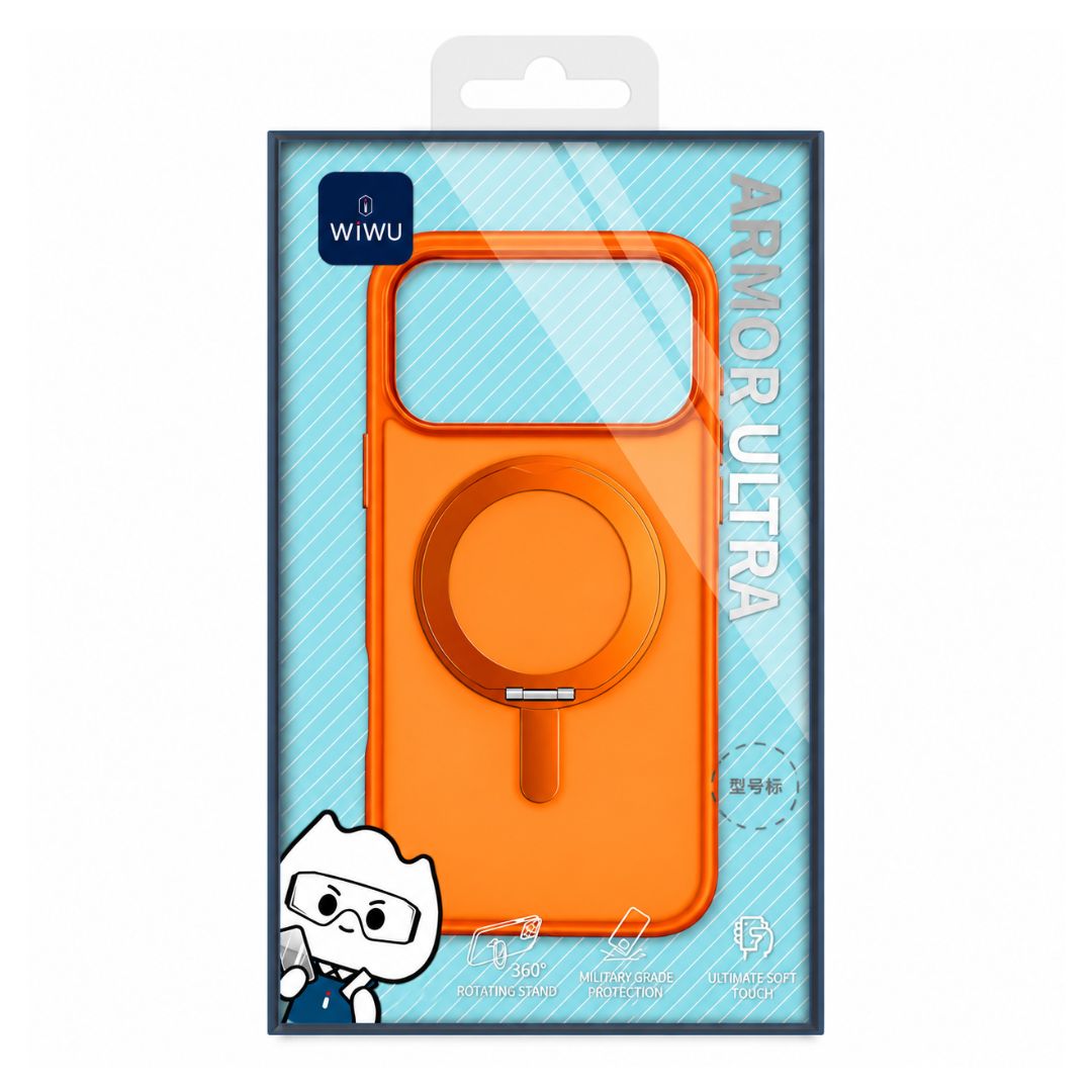 Case WIWU Armor Ultra iPhone 17 Pro Max MagSafe Soporte 360°