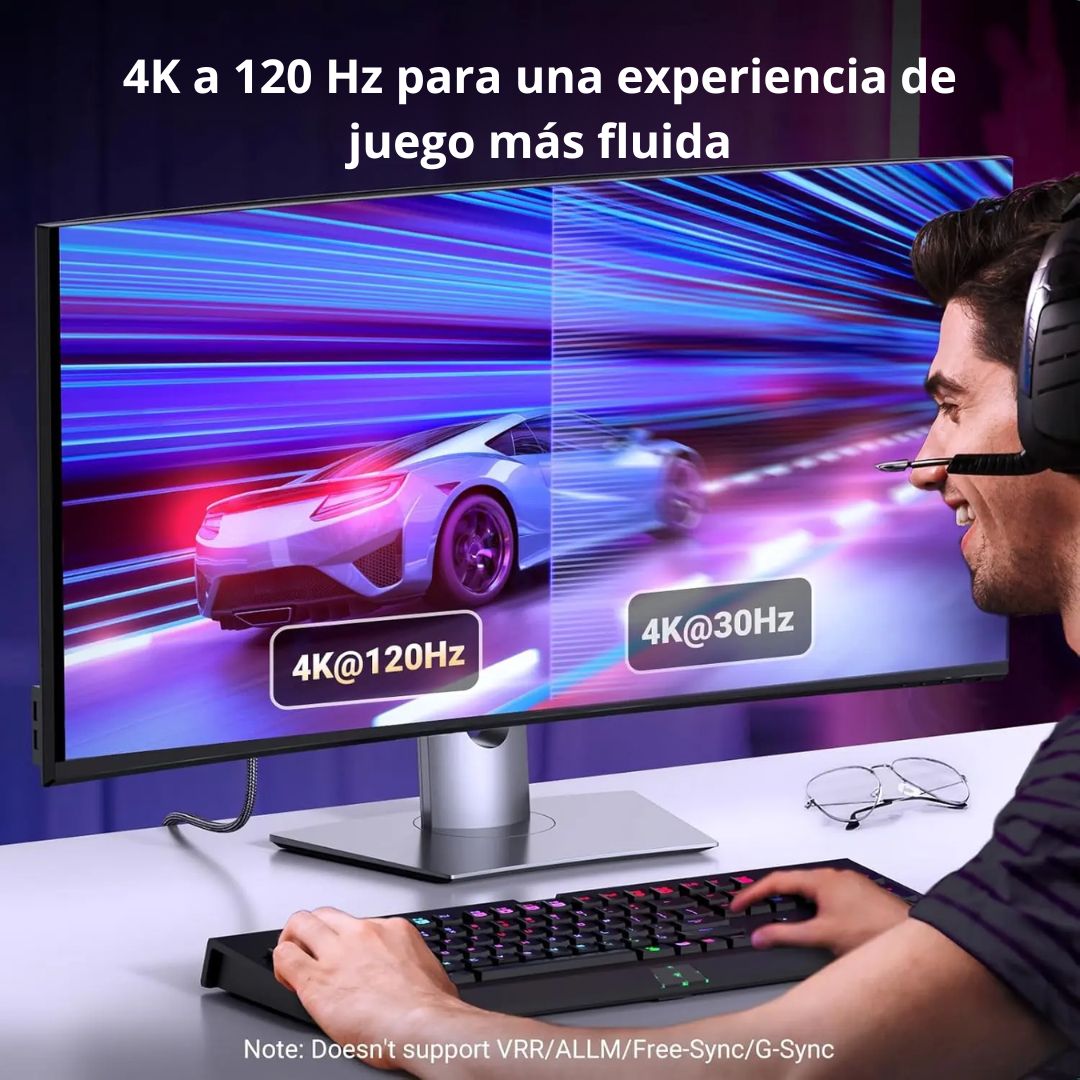 Cable DisplayPort a HDMI UGREEN DP115 2m 8K 60Hz 4K 120Hz Activo