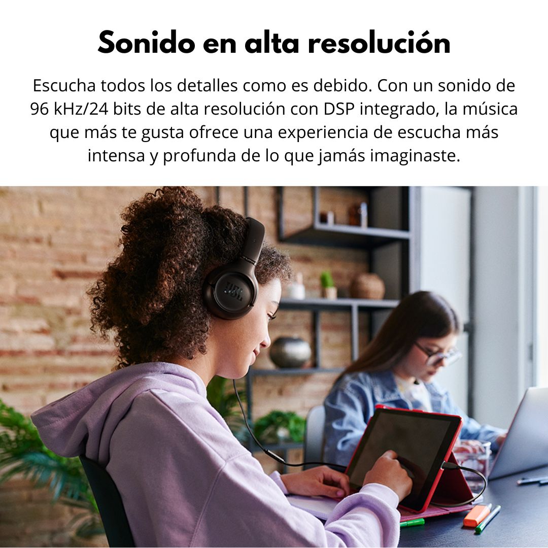 Audífonos JBL Tune 530C USB-C Hi-Res 24bit 96kHz Pure Bass