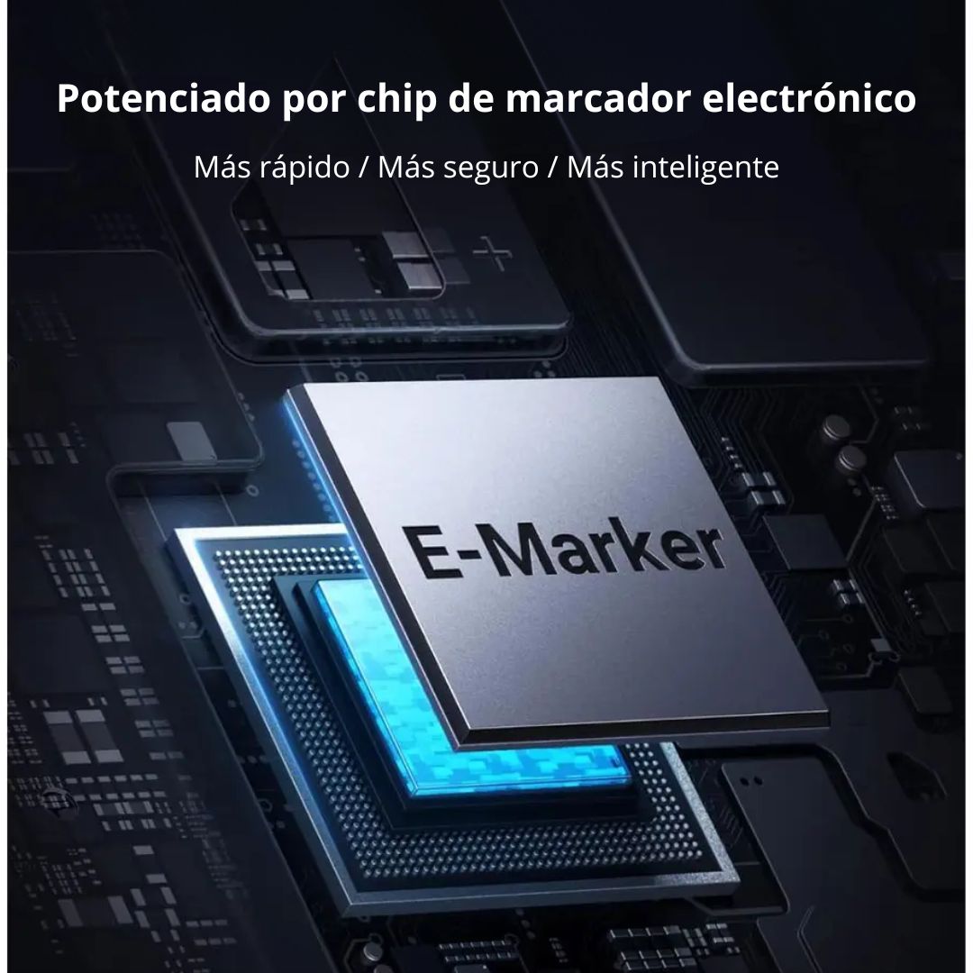 Cable USB-C a USB-C UGREEN L530 240W 1m Pantalla Digital Carga Rápida PD Trenzado