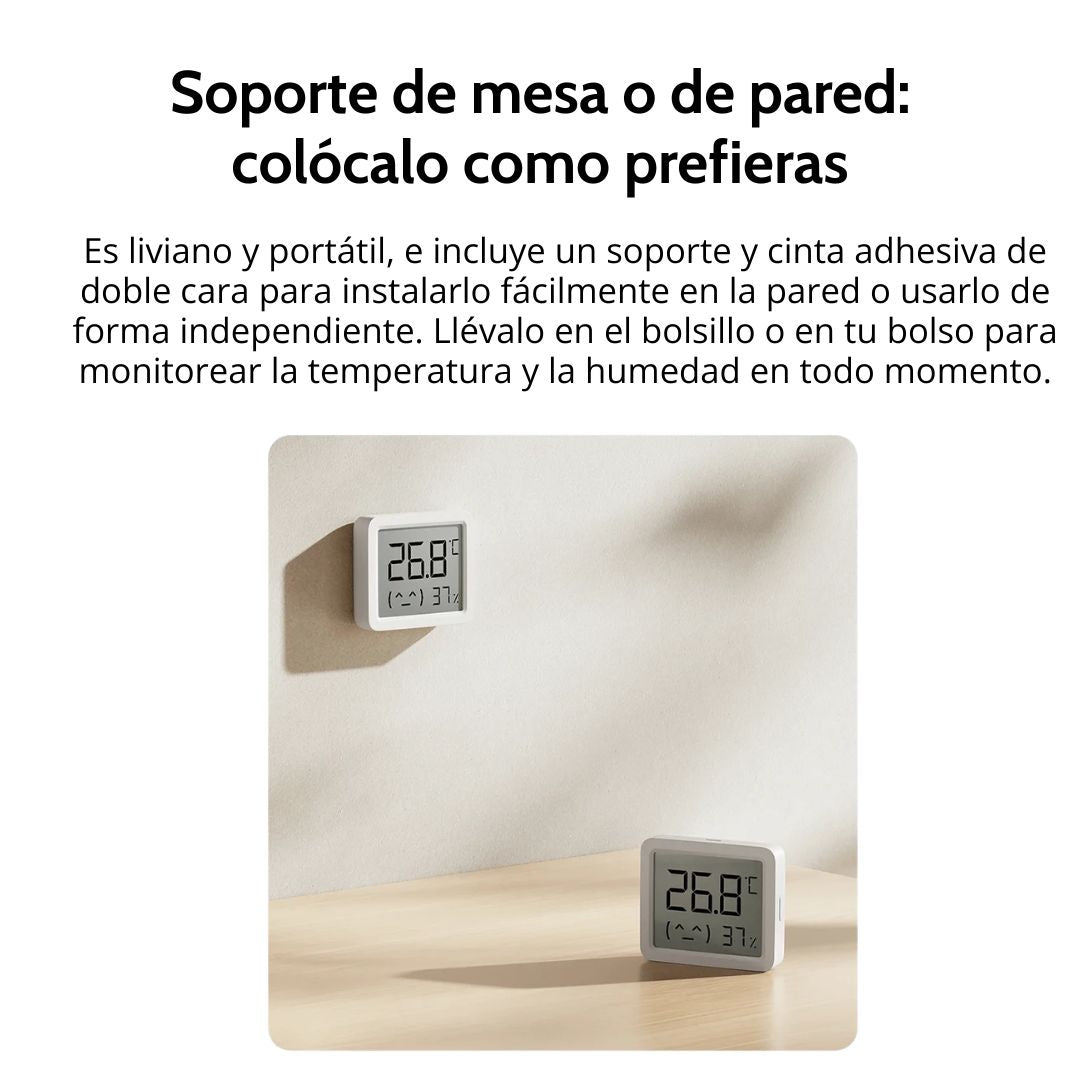 Sensor de Temperatura y Humedad Xiaomi Monitor 3 Mini