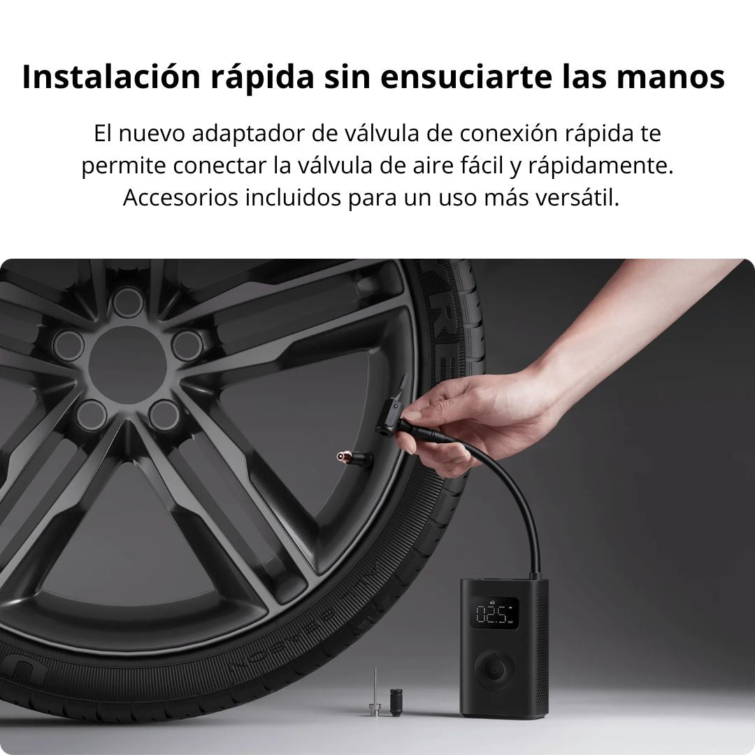 Inflador de Llantas Xiaomi Air Compressor 2 150 PSI Recargable con Pantalla Digital