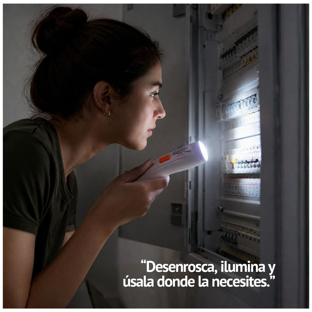 Raqueta Eléctrica Mata Mosquitos Cafini CN-P9212 Recargable con Linterna LED