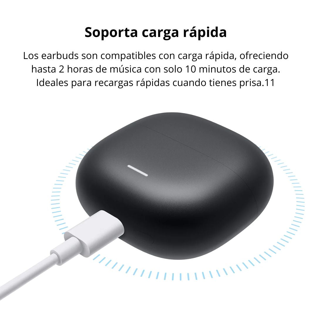 Audífonos Bluetooth Redmi Buds 8 Lite ANC 42dB con IA y 36 Horas de Batería