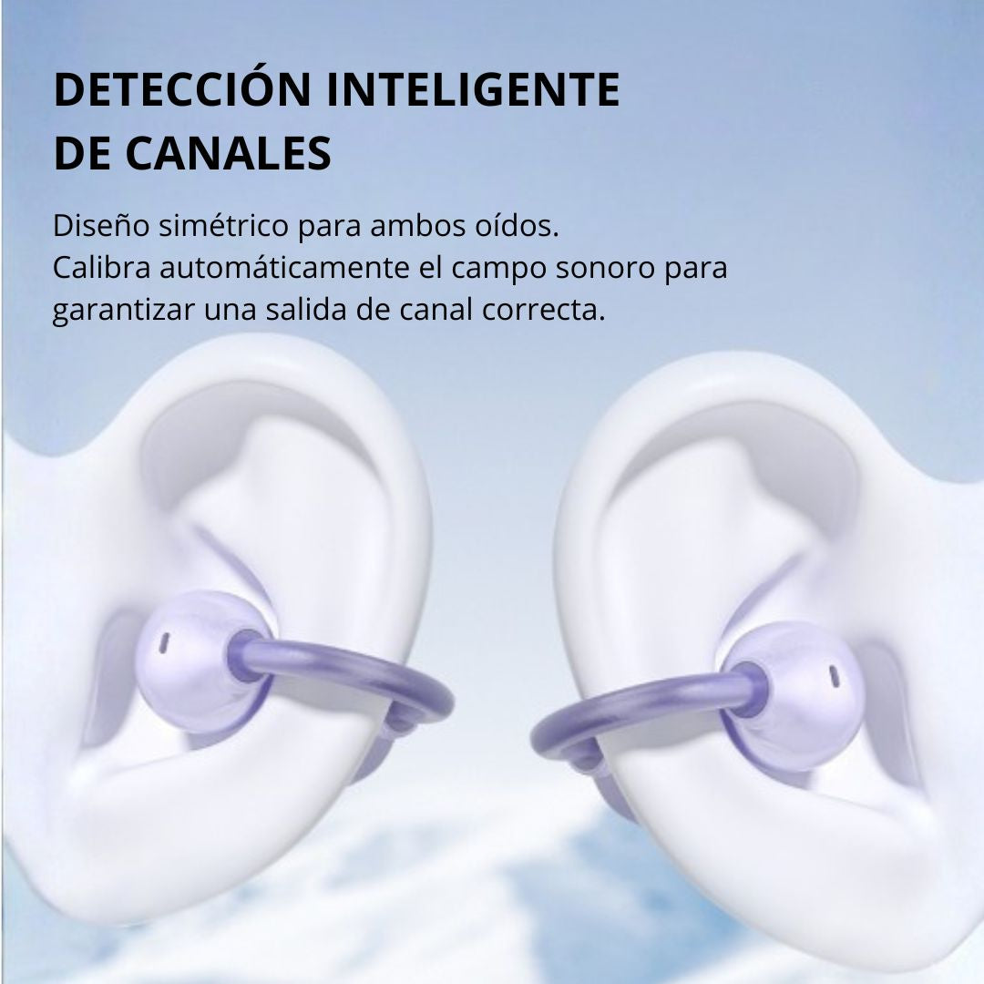Audífonos Bluetooth Tipo Clip para Oreja Manos Libres con ENC, Sonido Espacial y Bluetooth 5.3